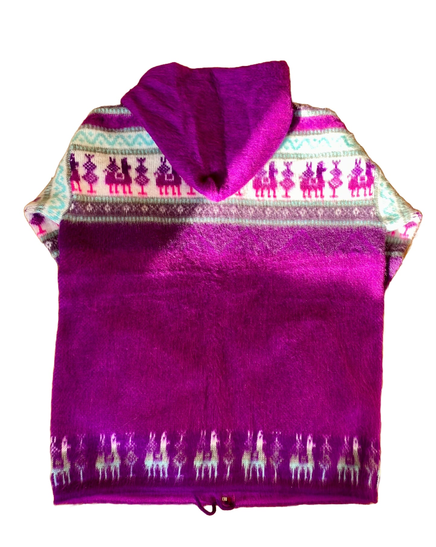 AlpacaChill Magenta llama Heavyweight Alpaca blend Hoodie