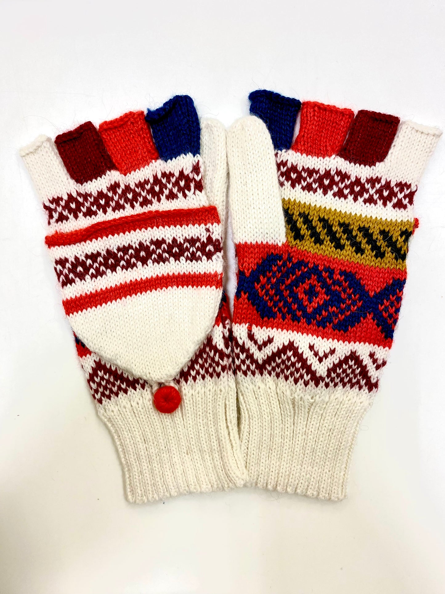 Alpaca fingerless gloves