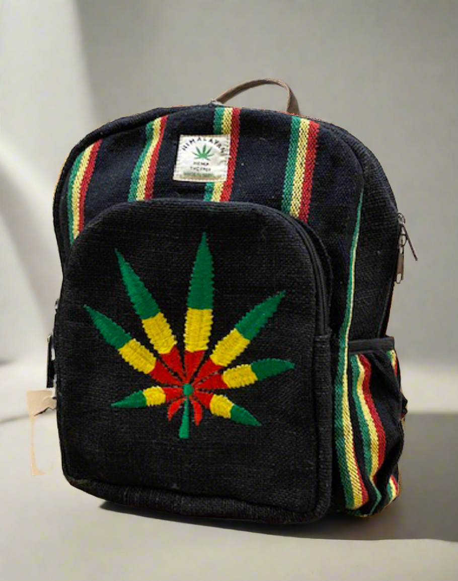 Hemp BackPack - Rasta Color