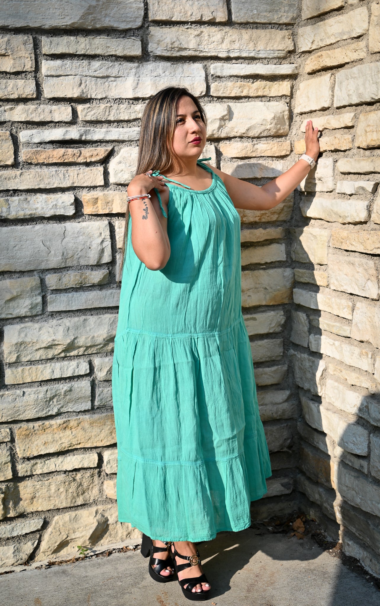 Earth Goddess Cotton Summer dress - 100% cotton dress - Summer cotton dress