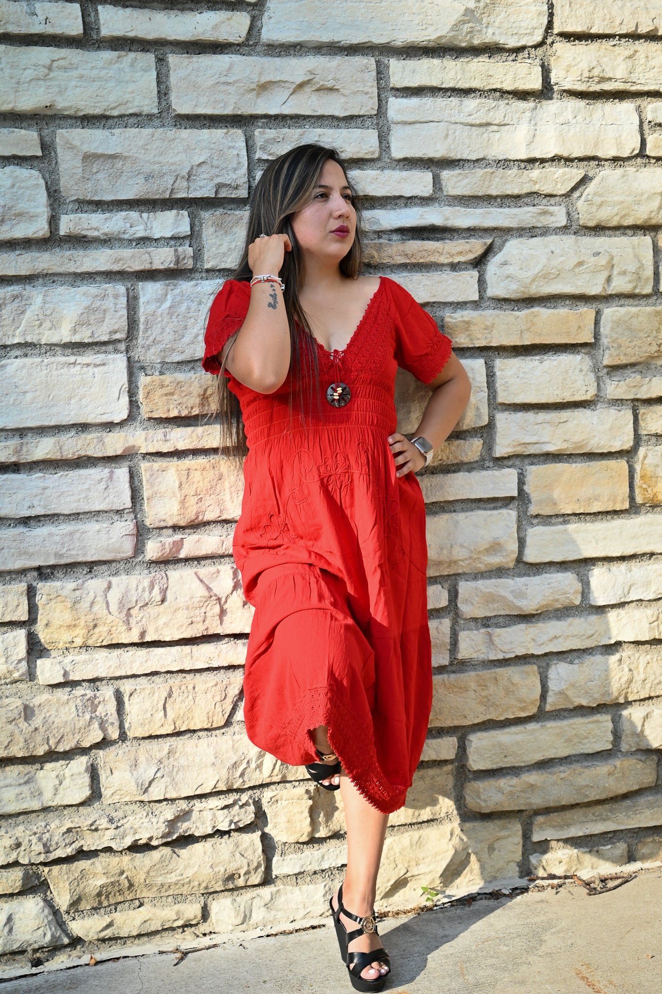 Fairy Goddess Beautiful - Long Dress Red