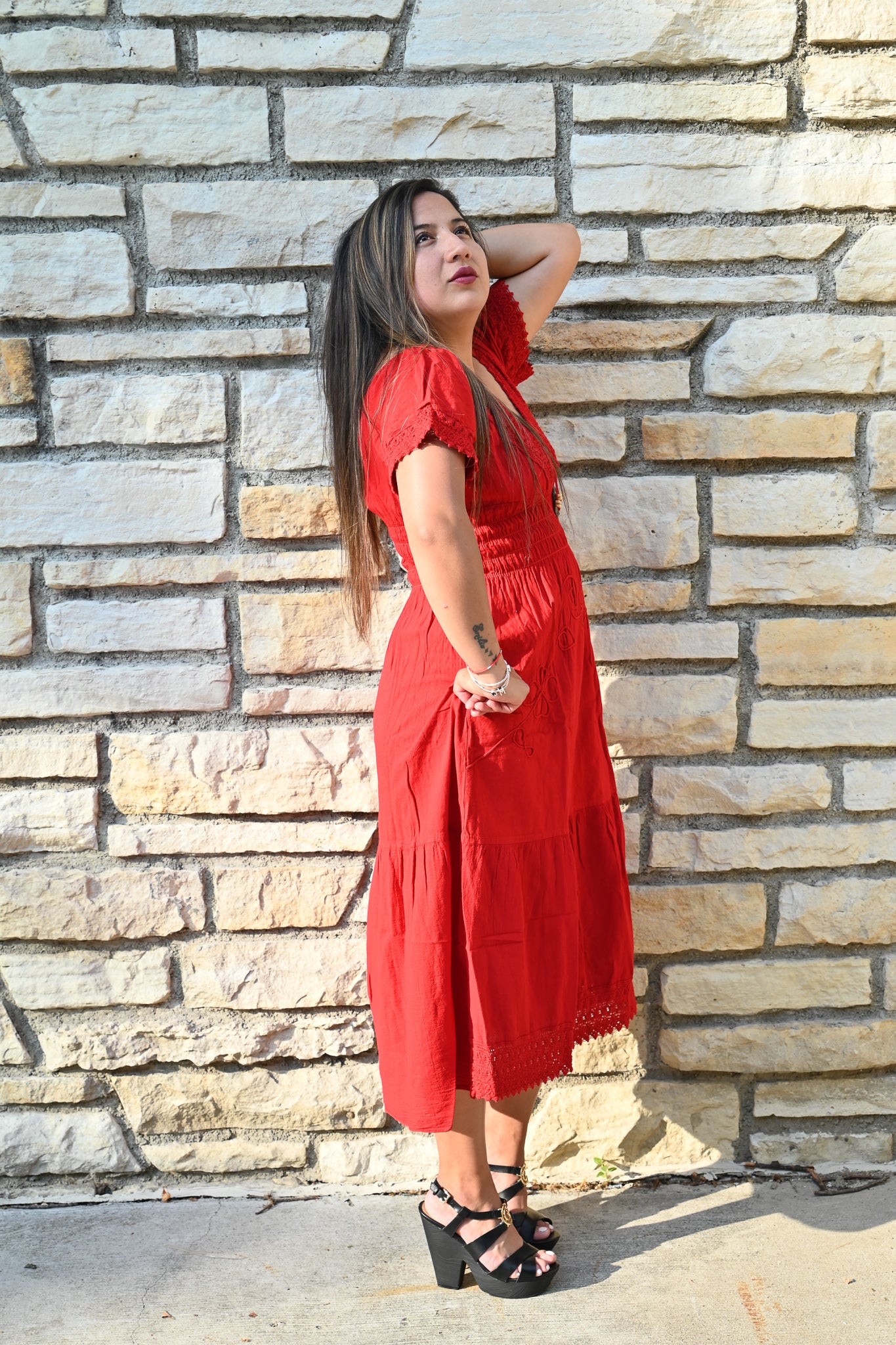 Fairy Goddess Beautiful - Long Dress Red