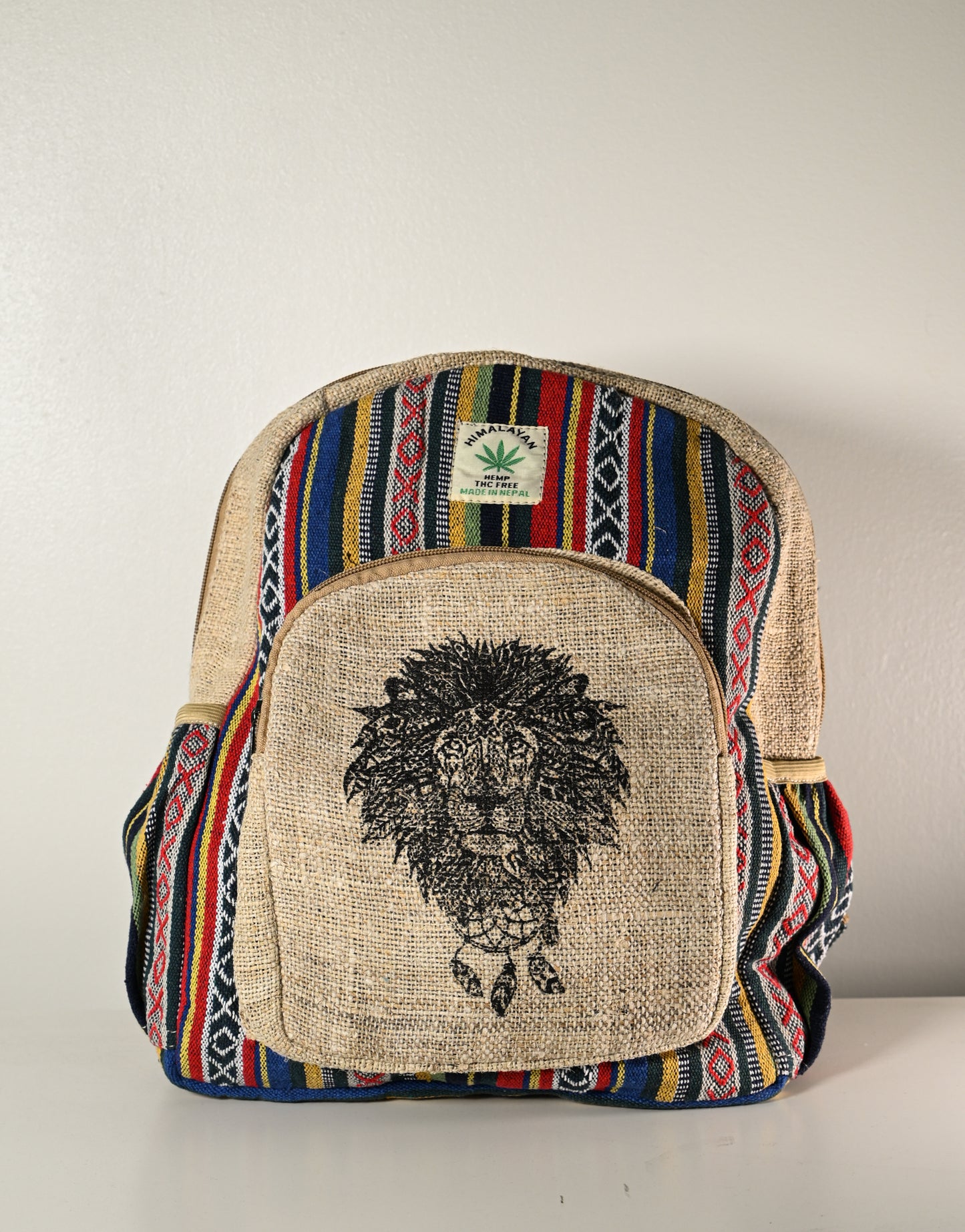 Hemp BackPack - Lion