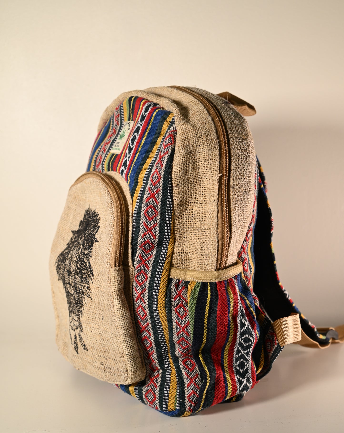 Hemp BackPack - Lion