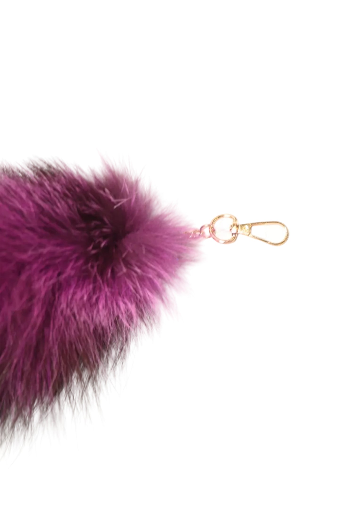 faux fur tail Purple