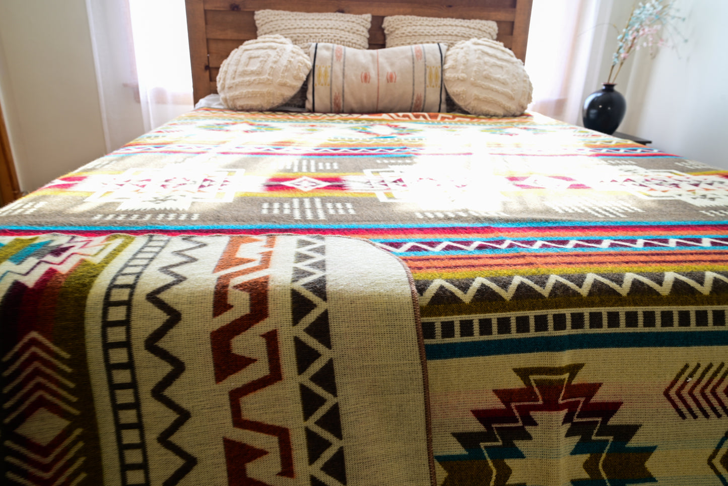 Alpaca Wool Blanket Earth and Clay