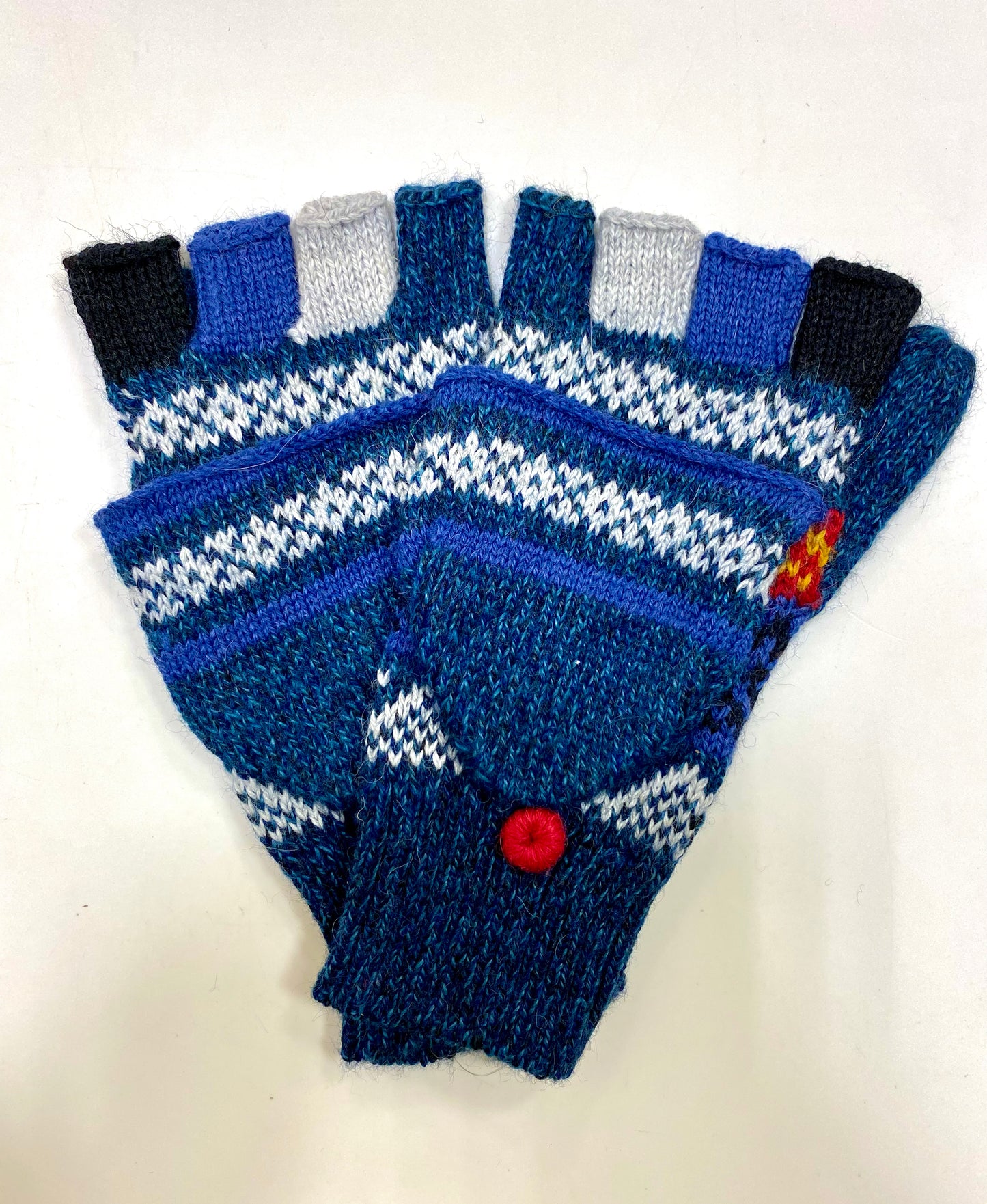Alpaca fingerless gloves
