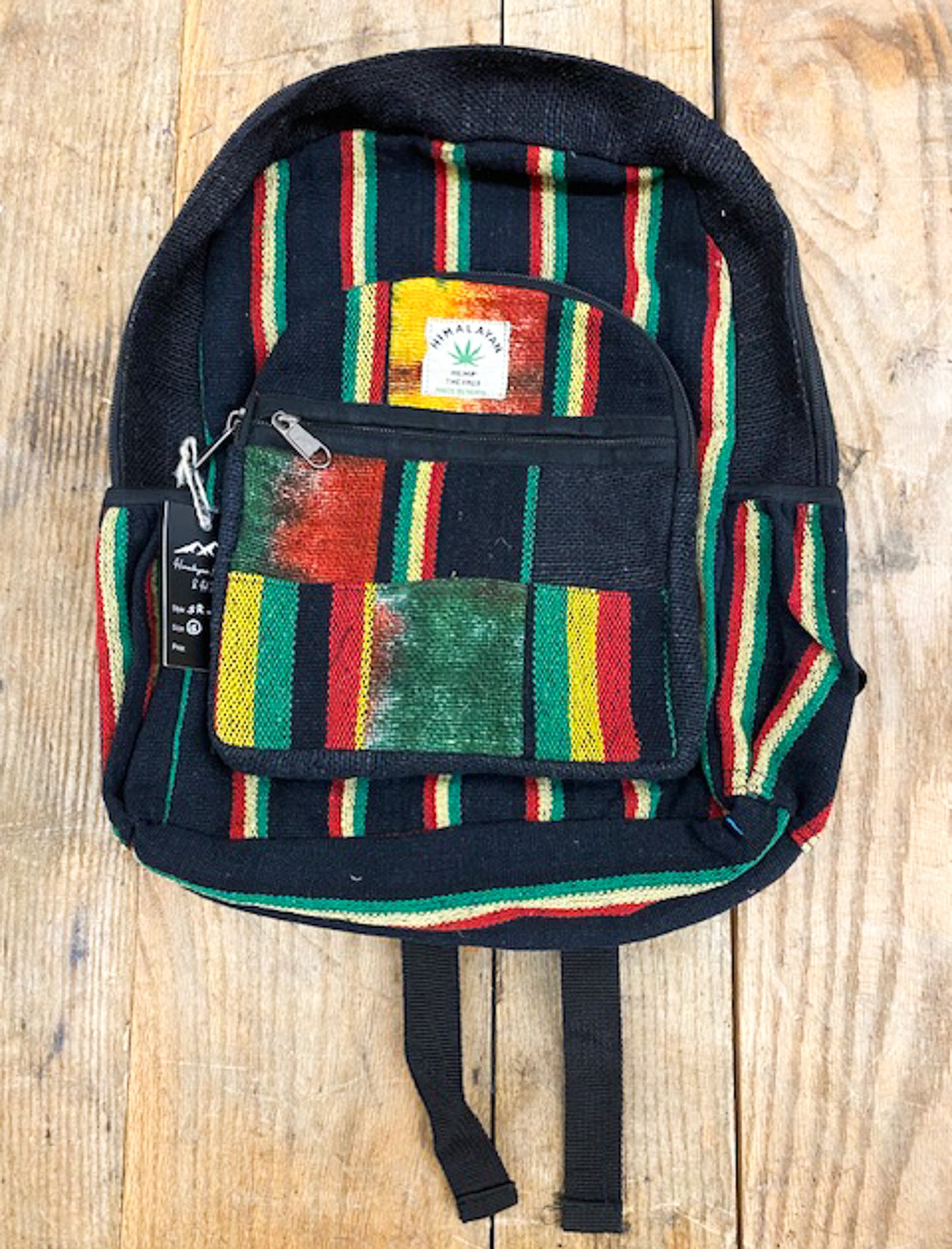 Hemp BackPack - Rasta Color