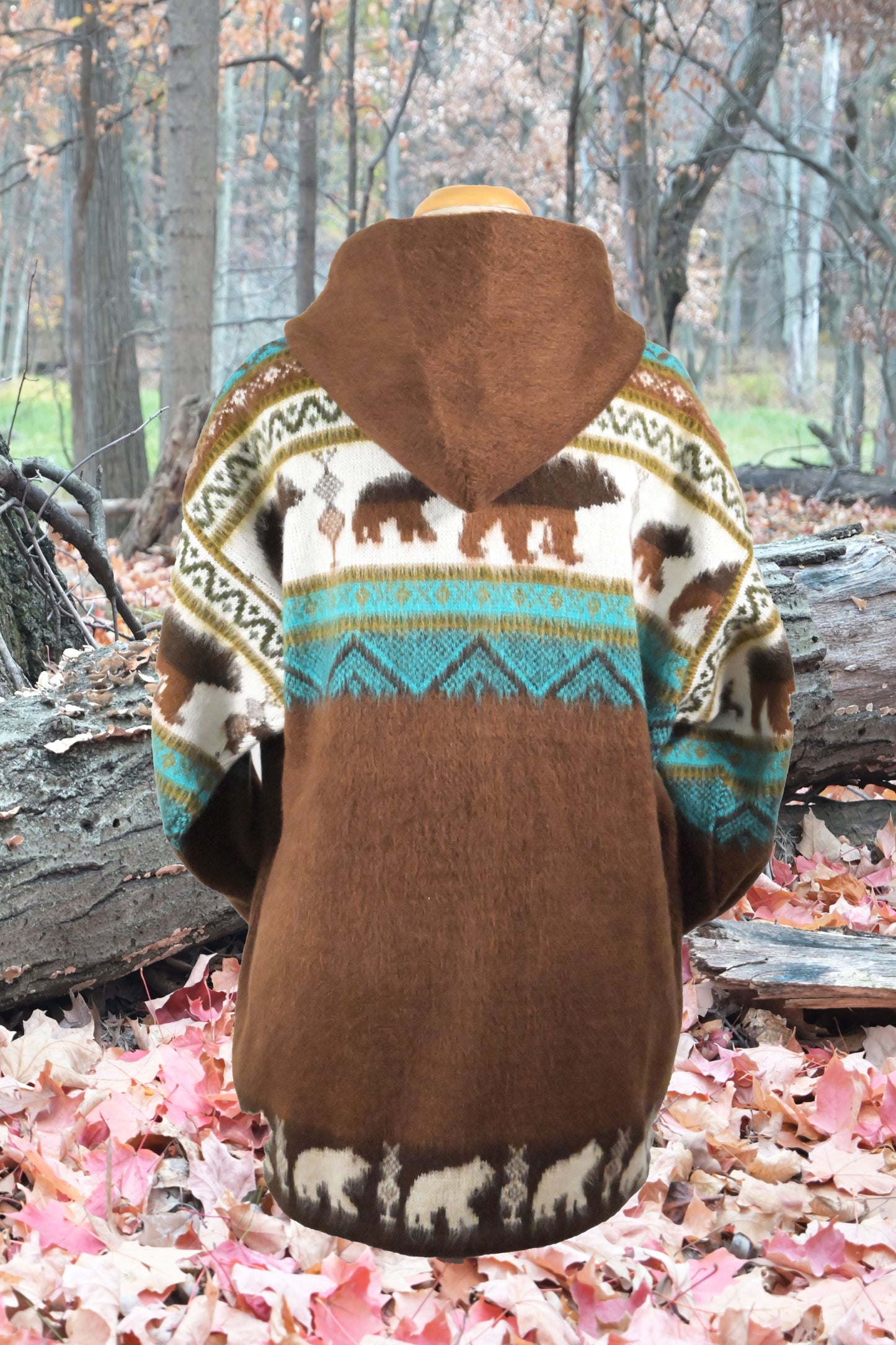 AlpacaChill brown Bear Heavyweight Alpaca blend Hoodie