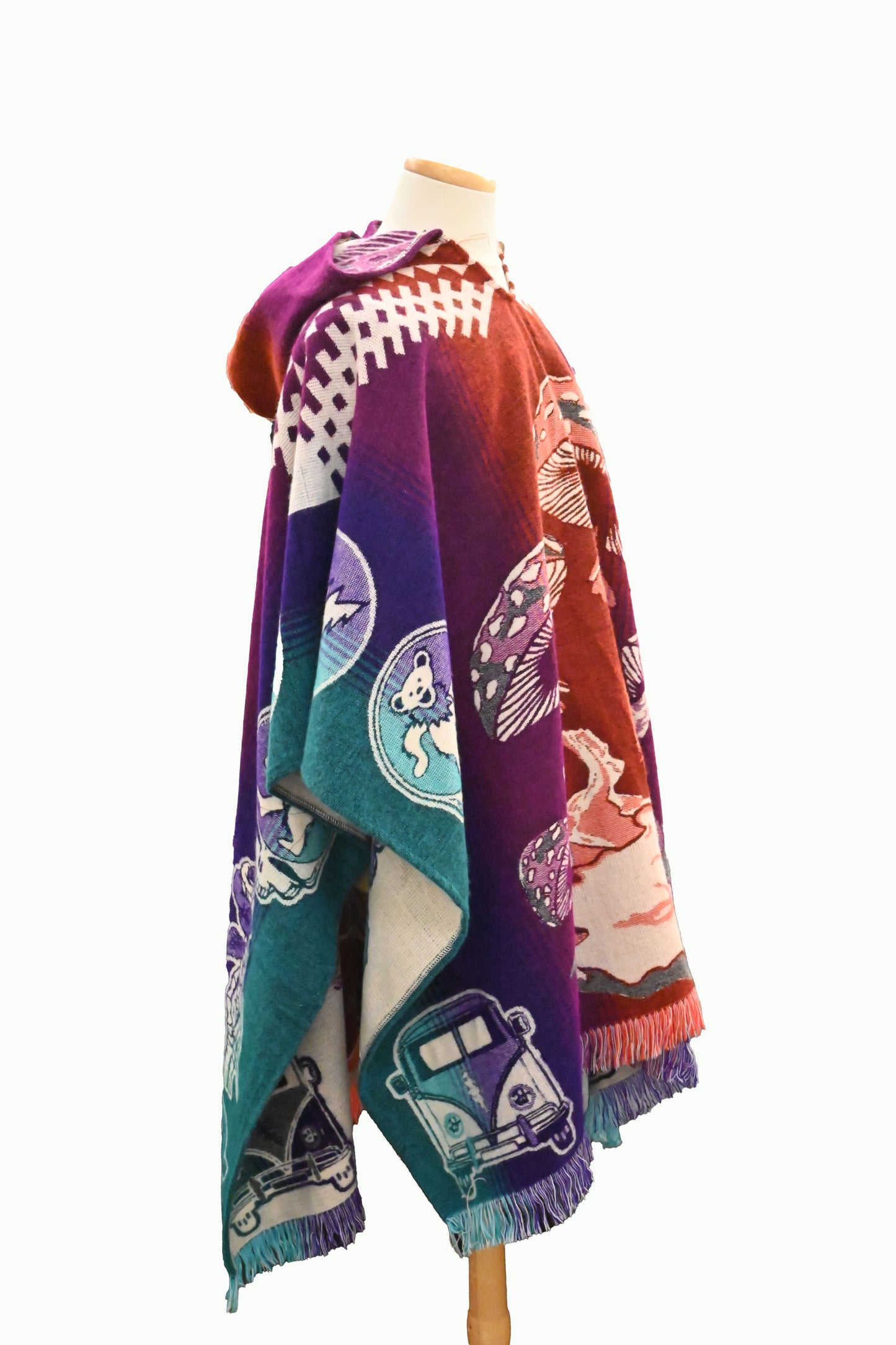 Mushroom Colorful Poncho