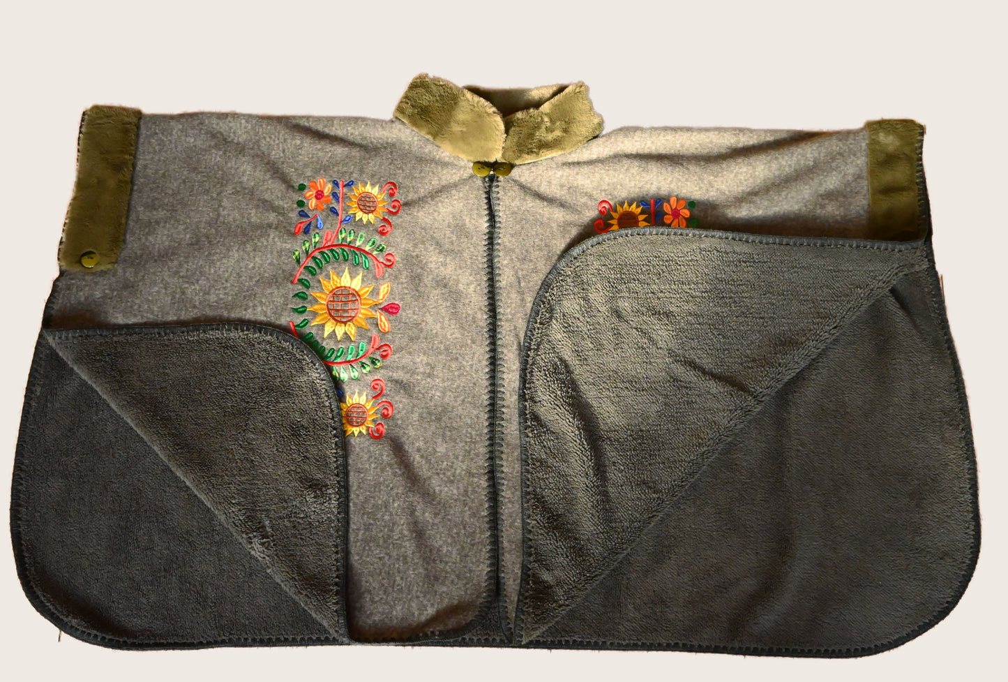 Fleece lined Poncho