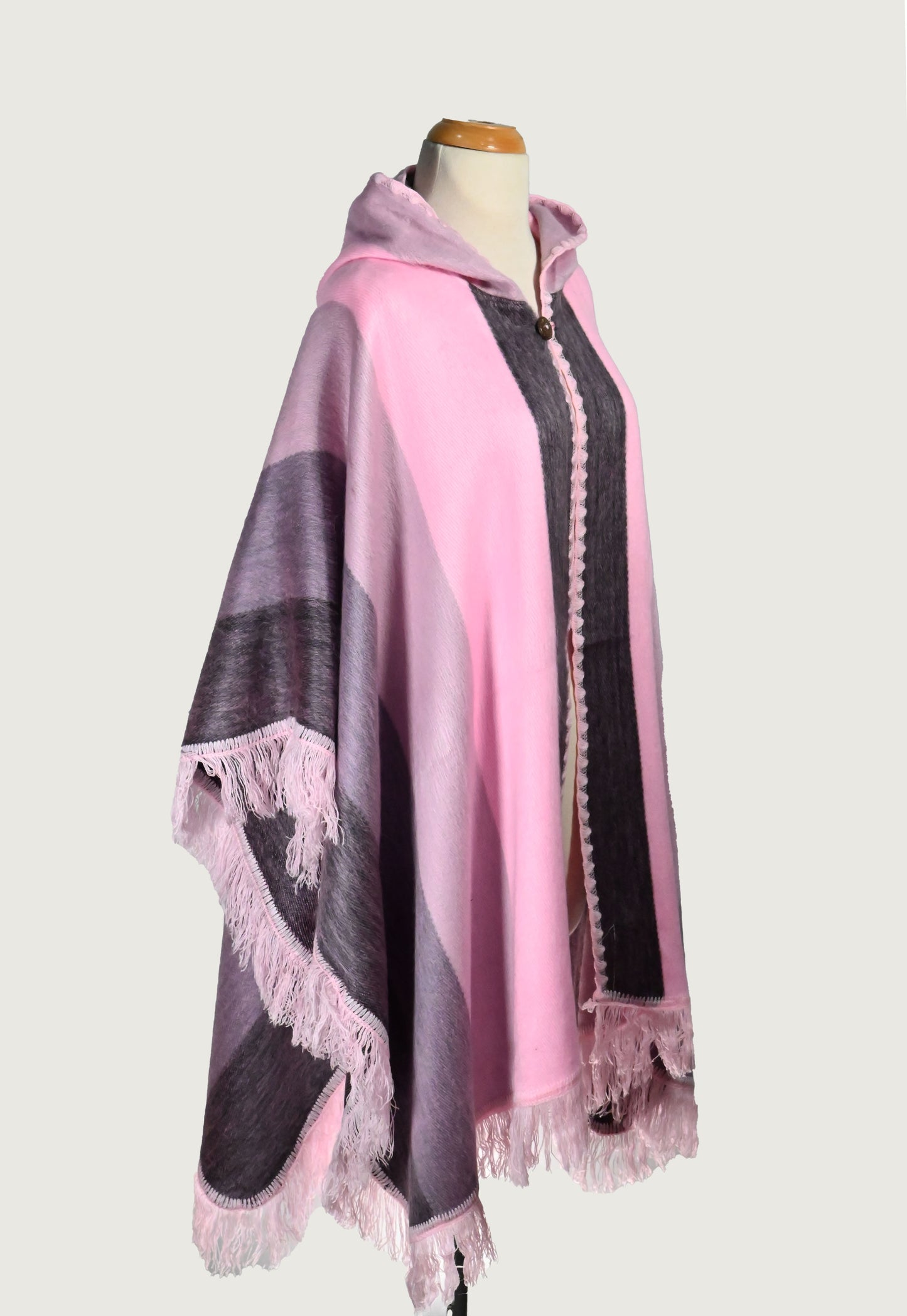Alpaca Poncho Pink