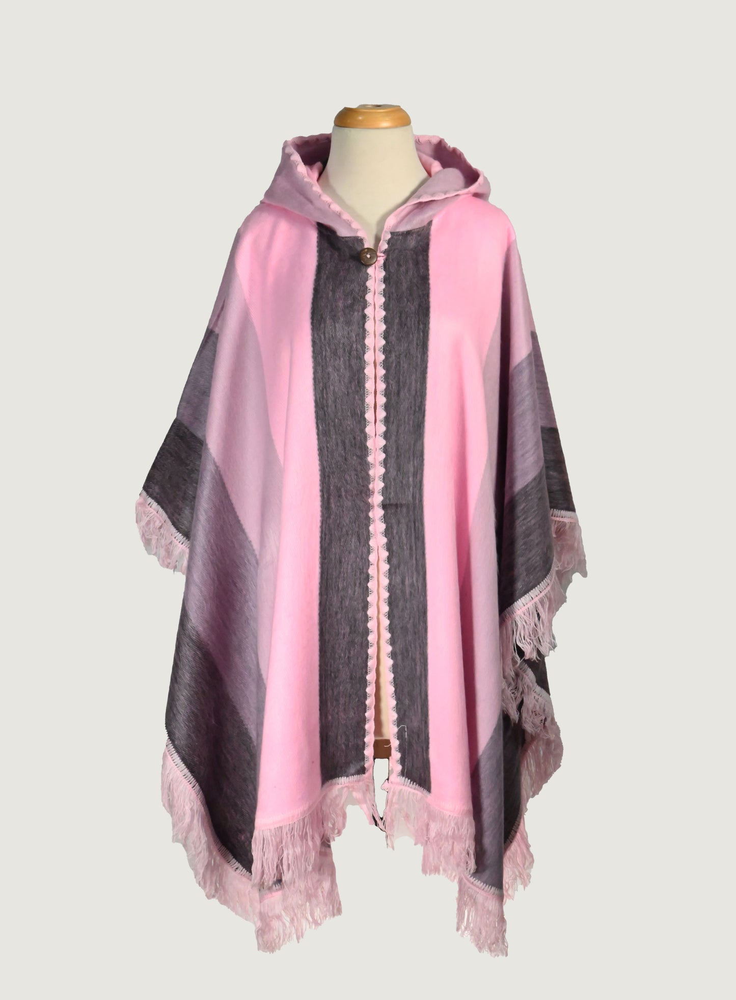 Alpaca Poncho Pink