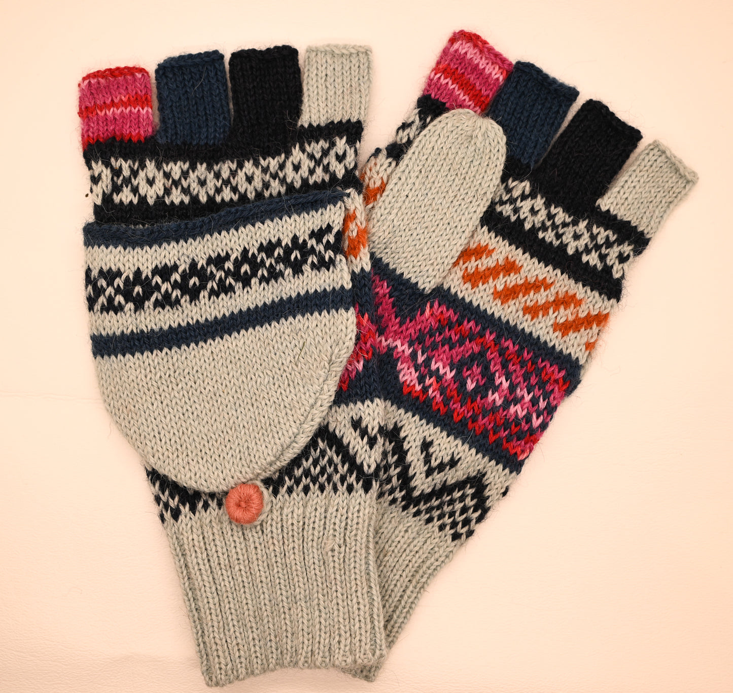 Alpaca fingerless gloves