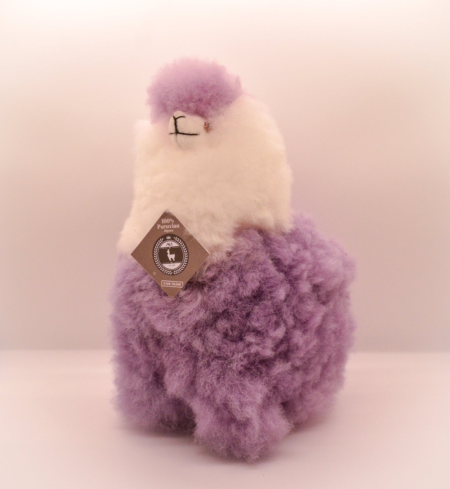 Alpaca Stuffed Animal neon Color Purple