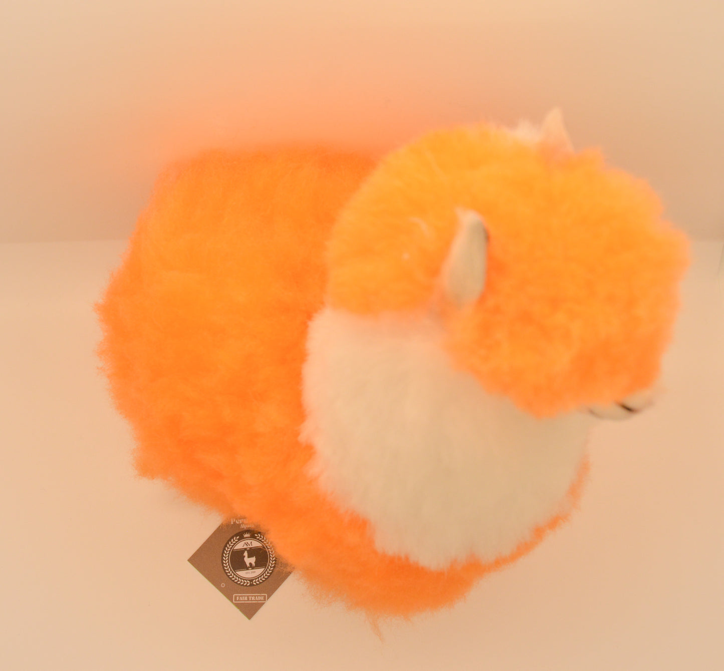 Alpaca Stuffed Animal neon color Orange.