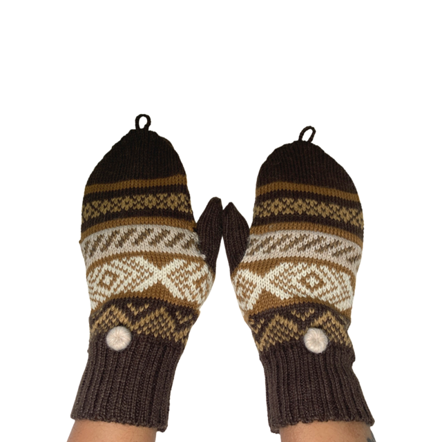 Alpaca fingerless gloves