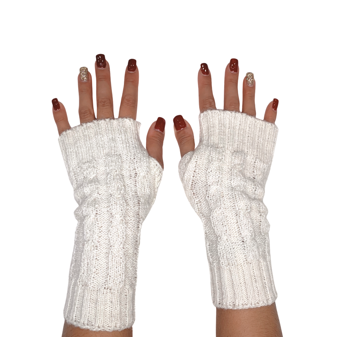 Alpaca Blend Fingerless Gloves