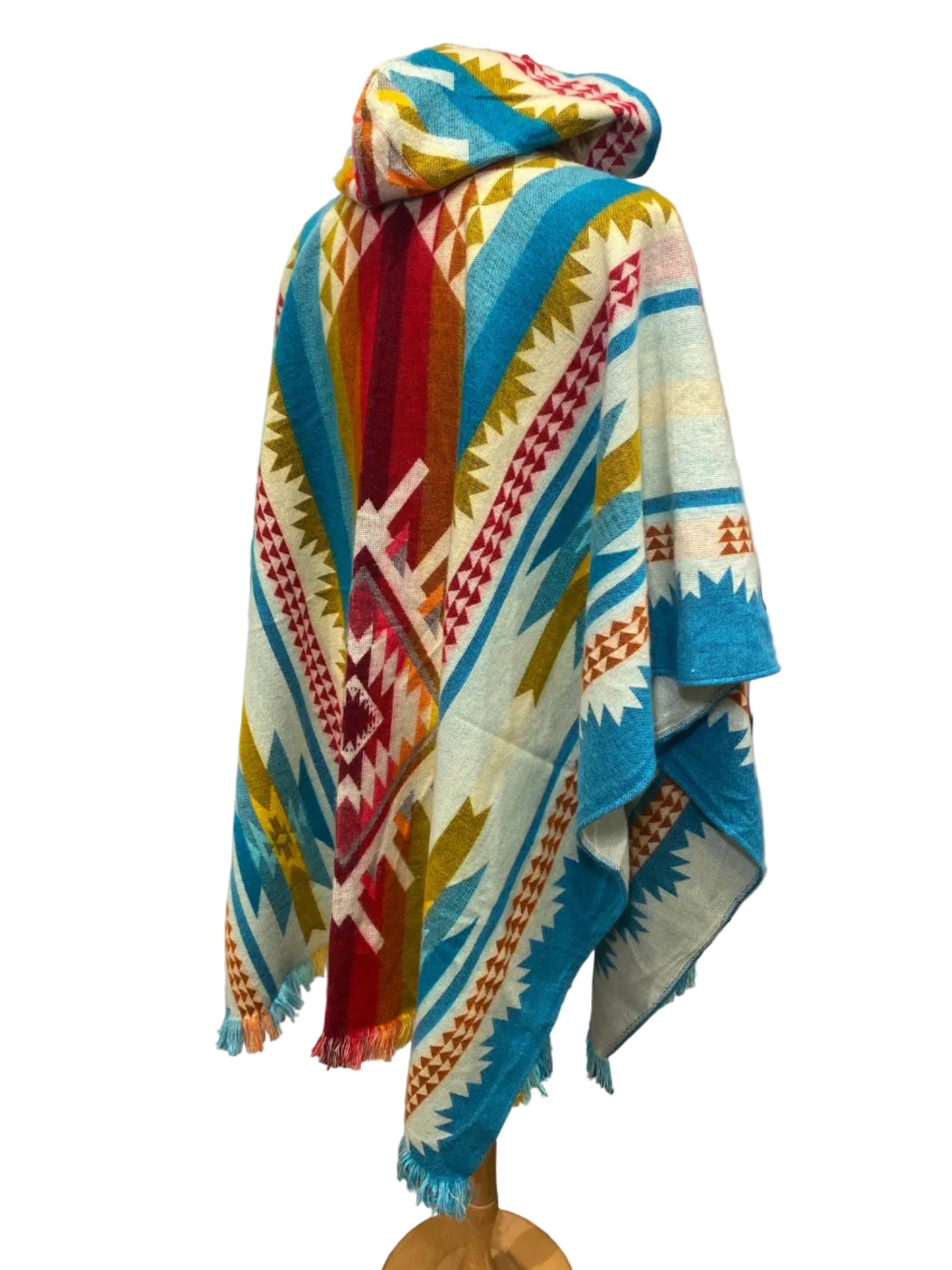Geometric design poncho