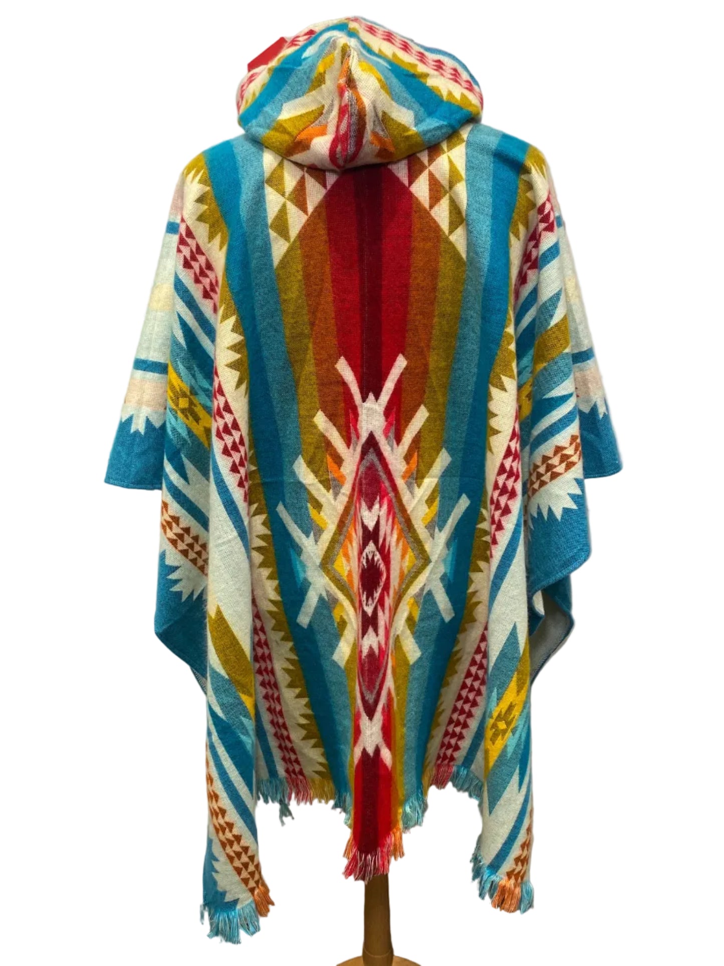 Geometric design poncho