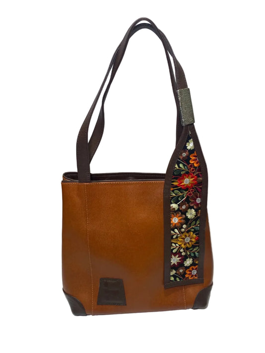 100% Leather Purse brown