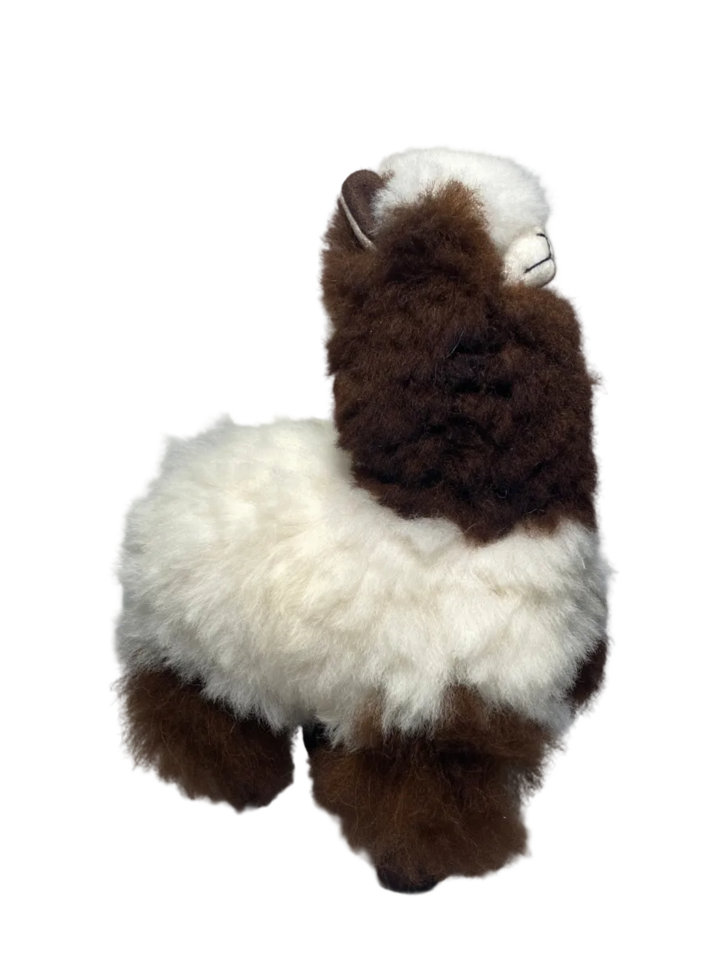 Alpaca Animal - Large Brown- White