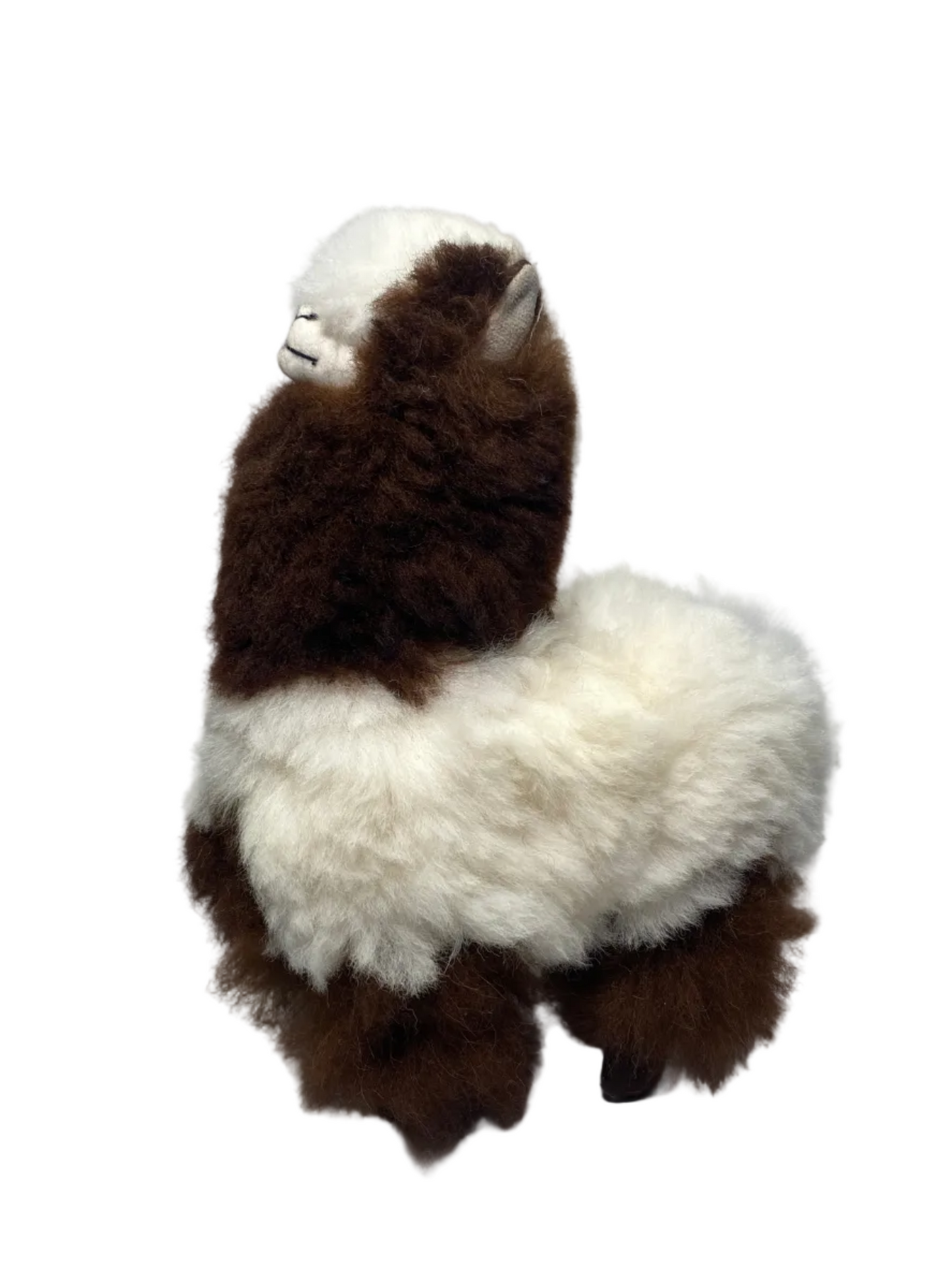 Alpaca Animal - Large Brown- White