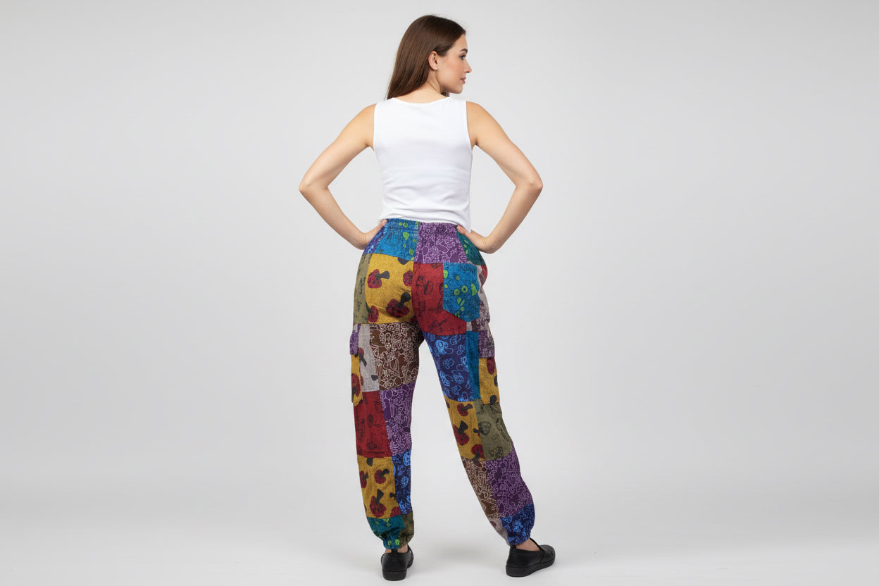 Patch work Mashroom R Pant