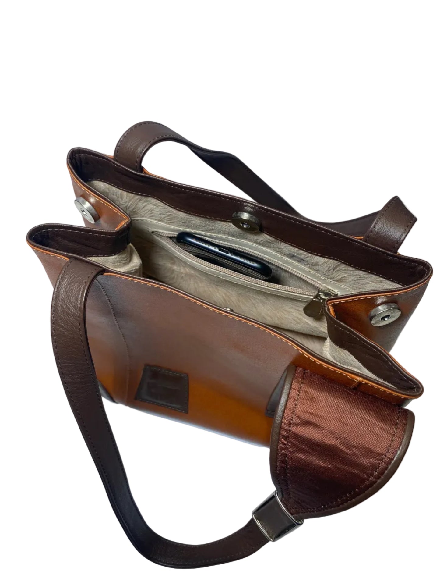 100% Leather Purse brown