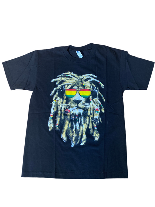 Lion Rasta color T-shirt