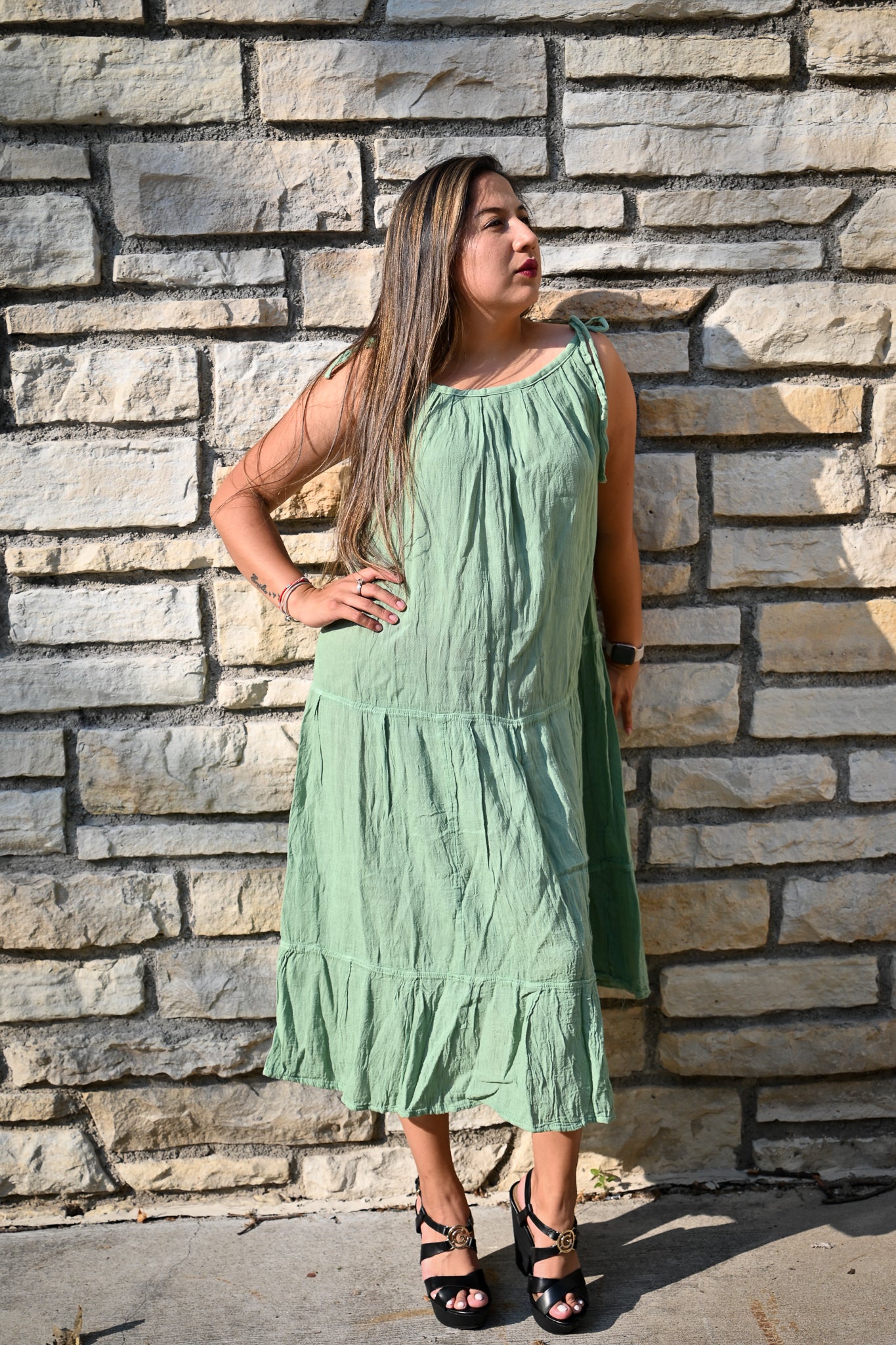 Earth Goddess Cotton Summer dress - 100% cotton dress - Summer cotton dress