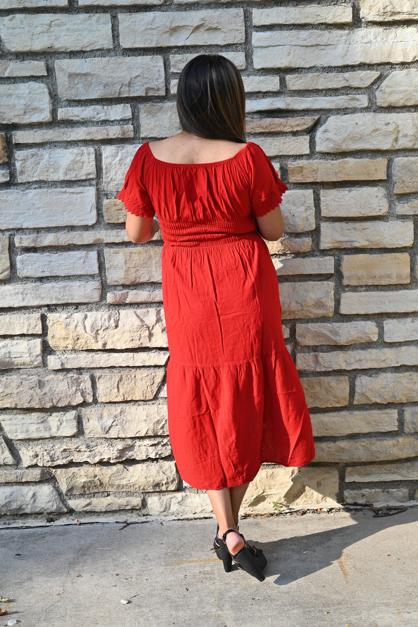 Fairy Goddess Beautiful - Long Dress Red