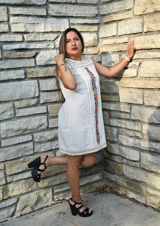 Oaxaca artesan made cotton dress