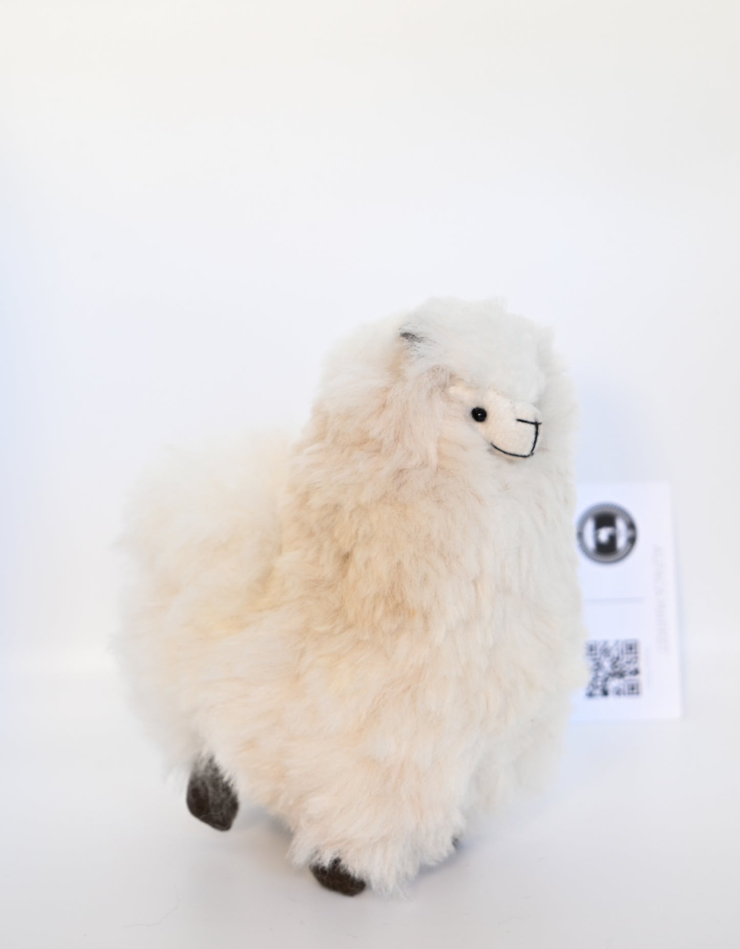 Alpaca Stuffed Animal White - New 6 inch