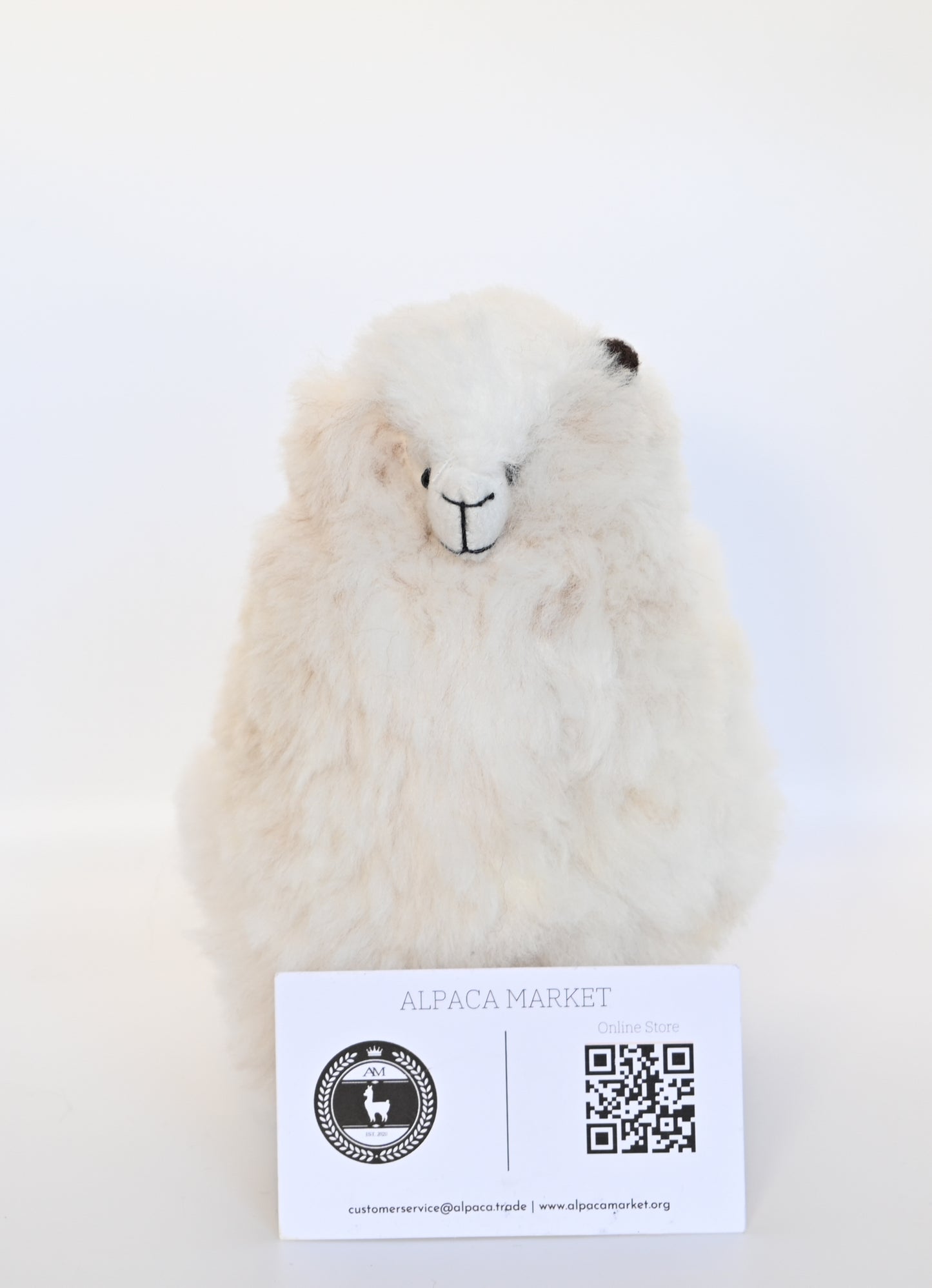 Alpaca Stuffed Animal White - New 6 inch