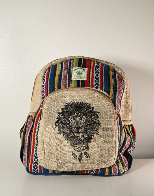 Hemp BackPack - Lion
