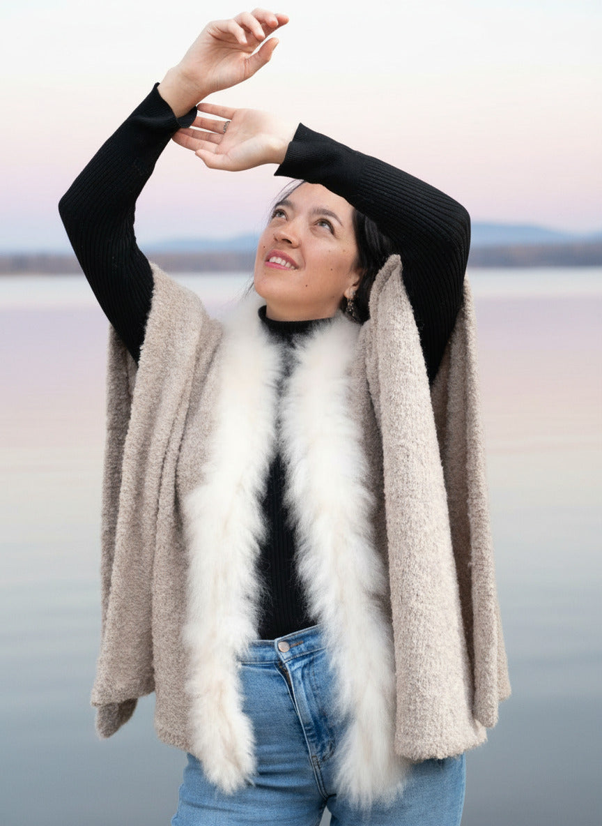 100% baby Alpaca cape