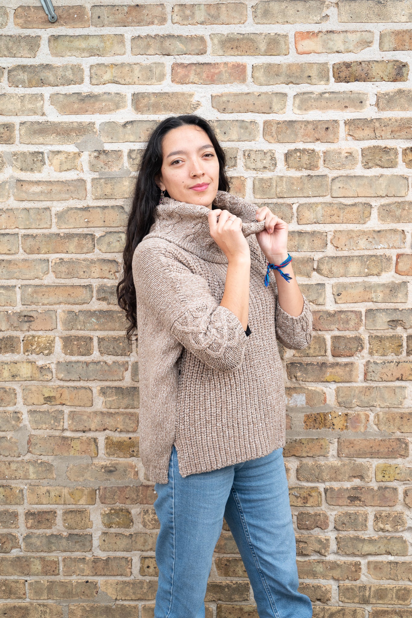 100% baby Alpaca turtleneck sweater