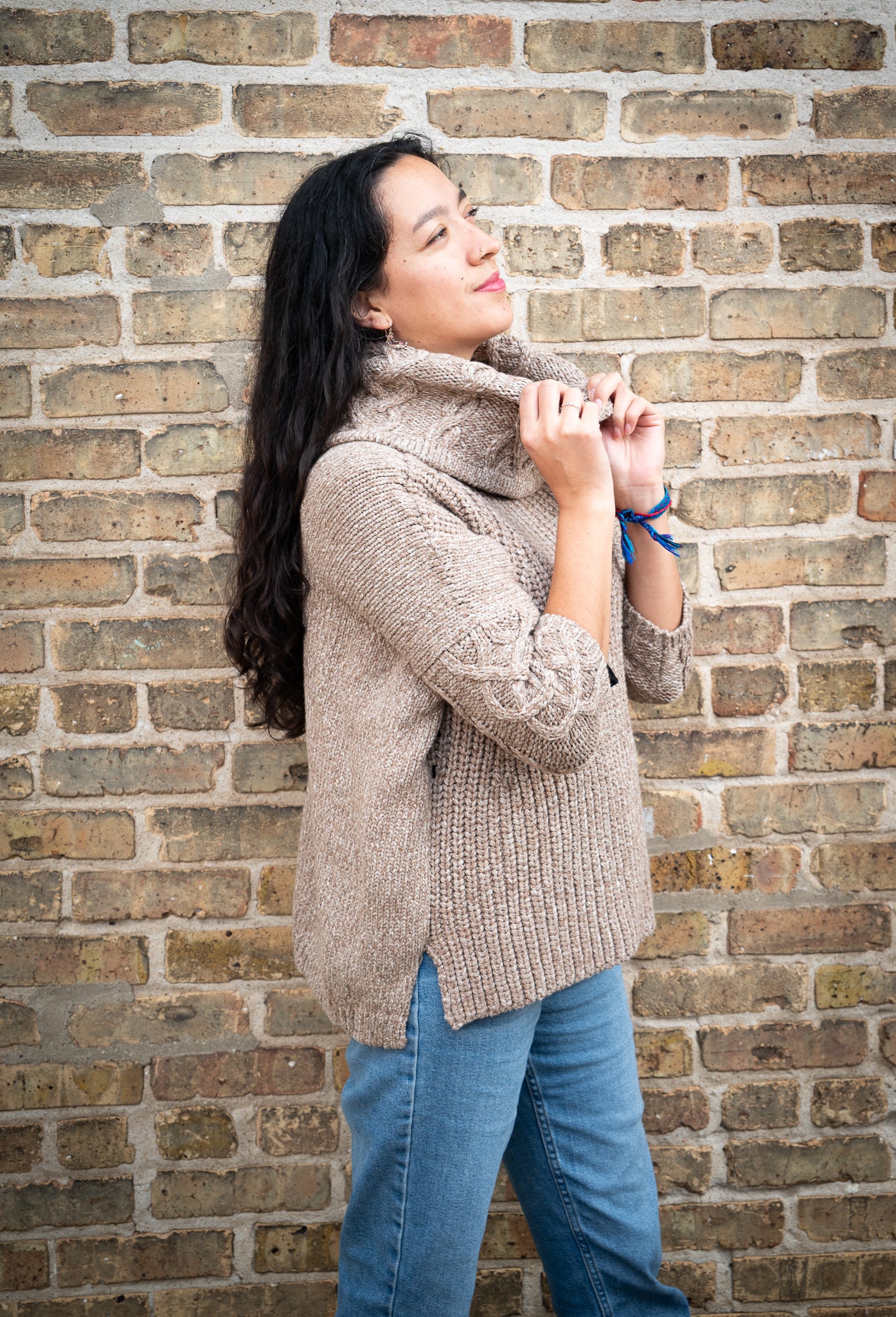 100% baby Alpaca turtleneck sweater