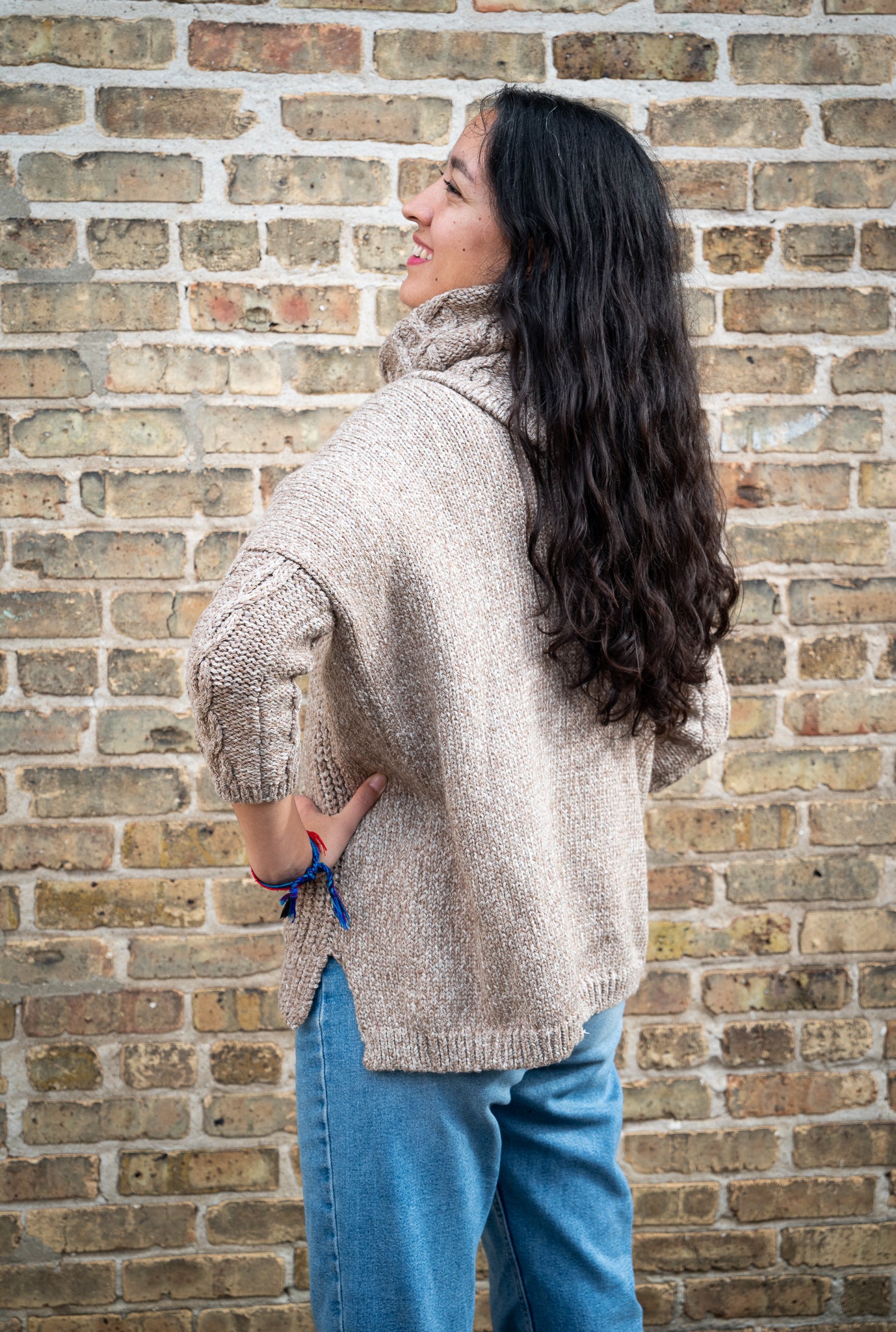 100% baby Alpaca turtleneck sweater