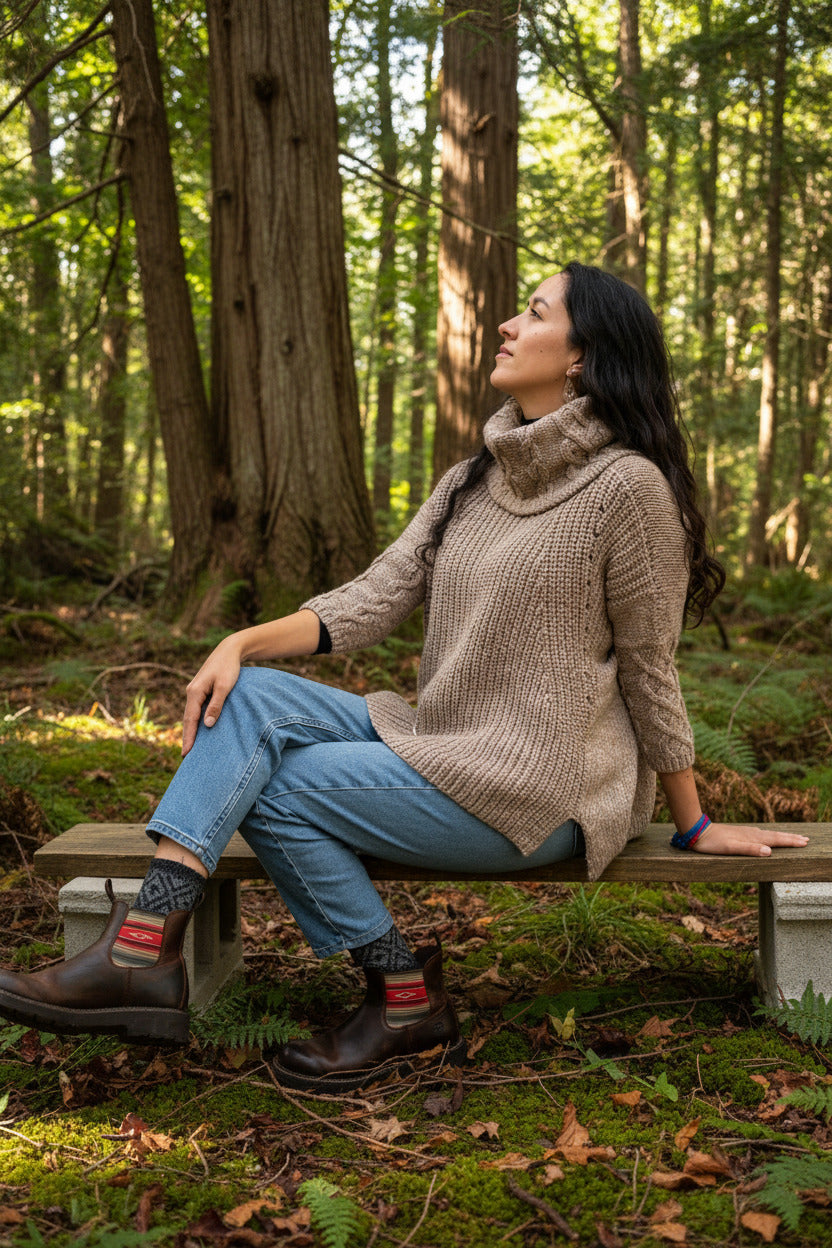 100% baby Alpaca turtleneck sweater