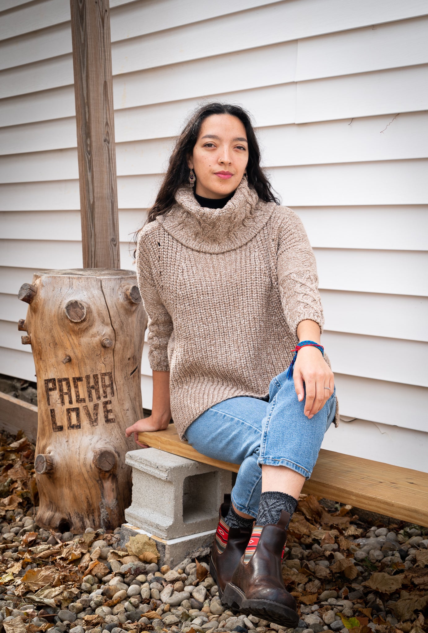 100% baby Alpaca turtleneck sweater