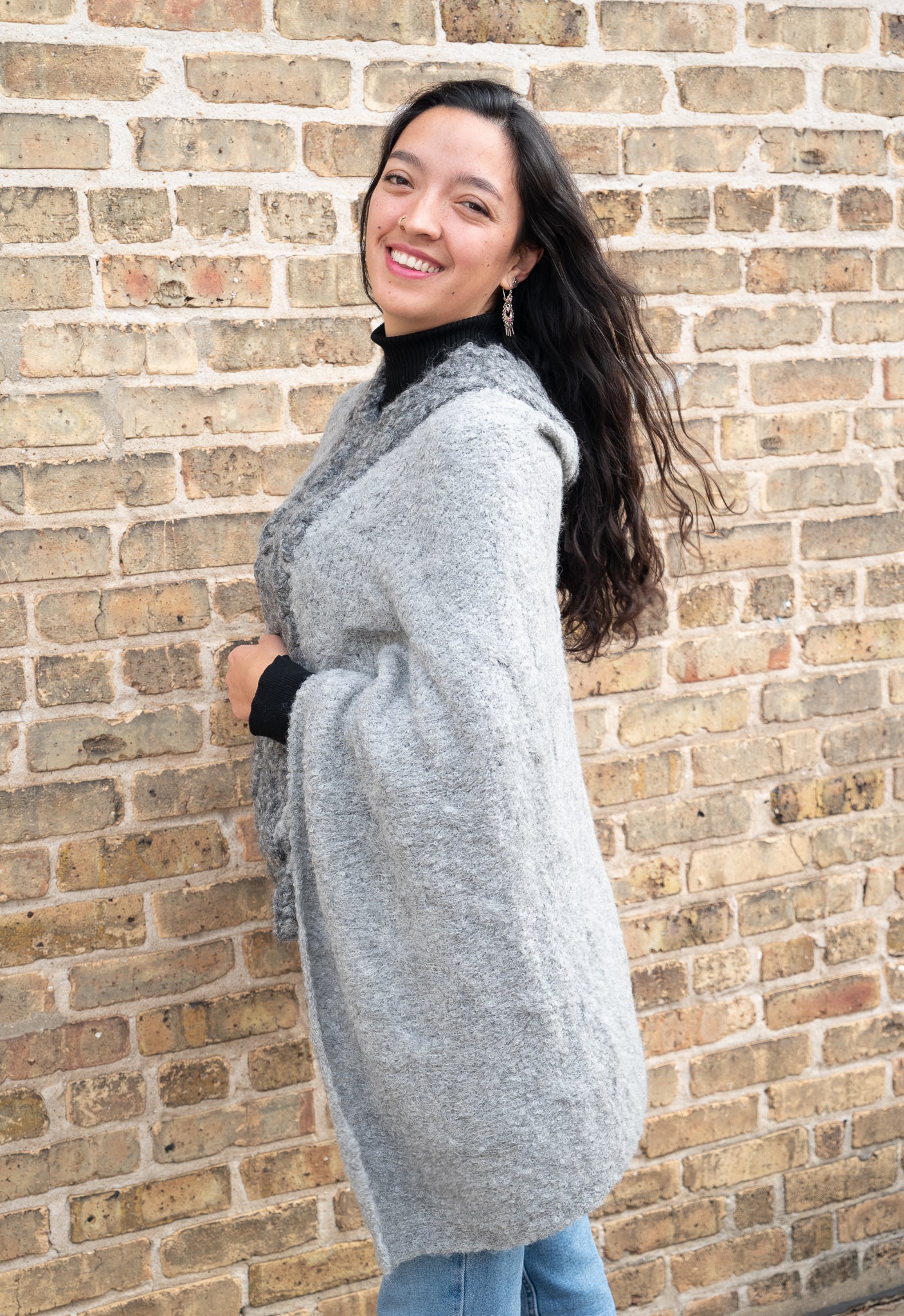 100% baby Alpaca Poncho