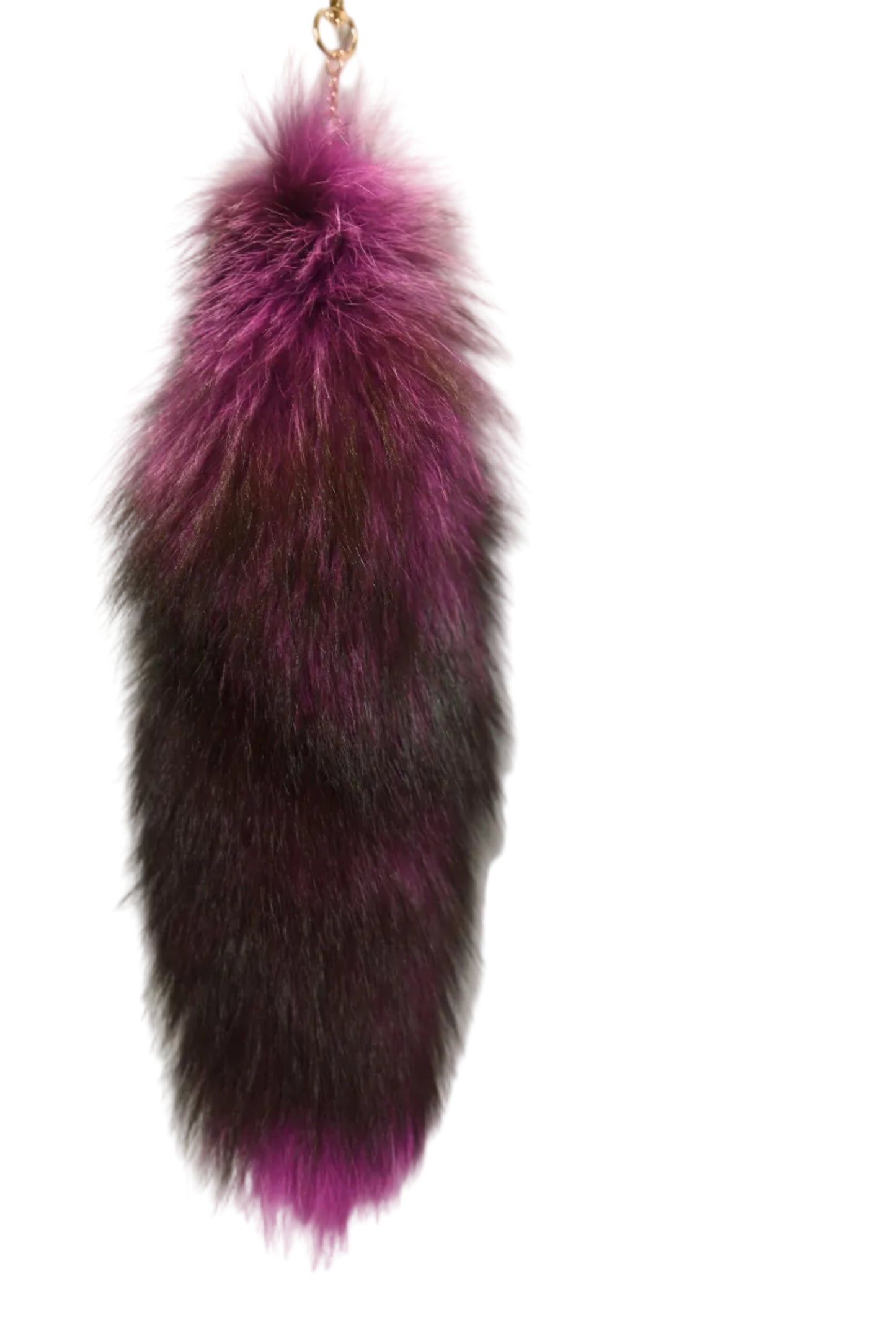 faux fur tail Purple