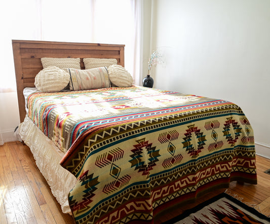 Alpaca Wool Blanket Earth and Clay