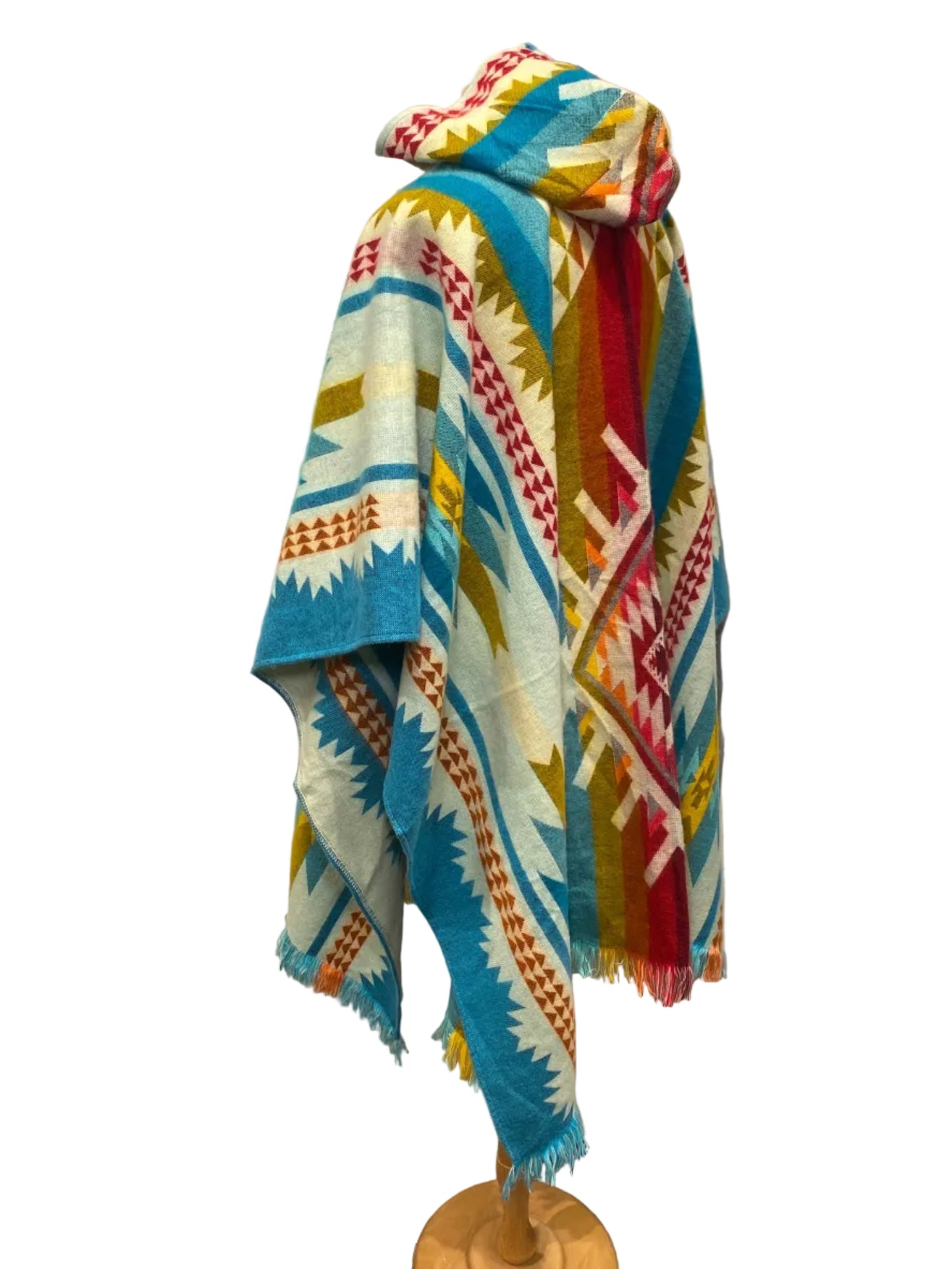 Geometric design poncho