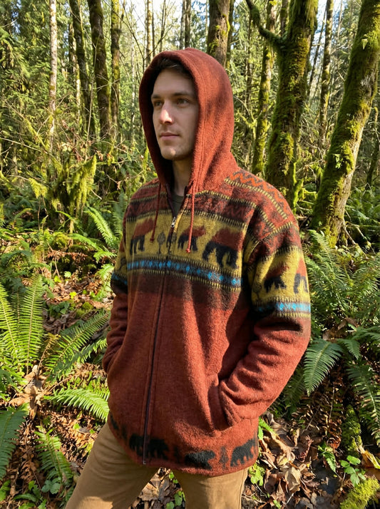 AlpacaChill   Bear  Heavyweight  Alpaca blend Hoodie
