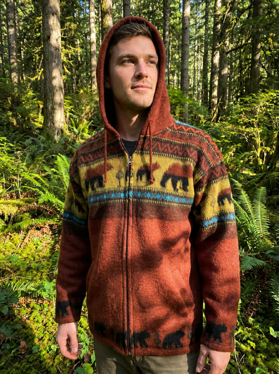 AlpacaChill   Bear  Heavyweight  Alpaca blend Hoodie