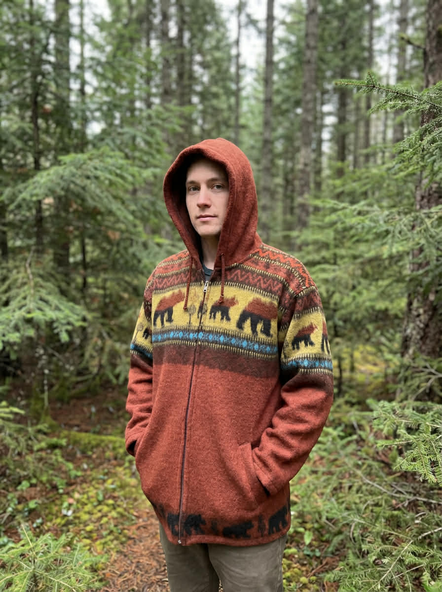 AlpacaChill   Bear  Heavyweight  Alpaca blend Hoodie