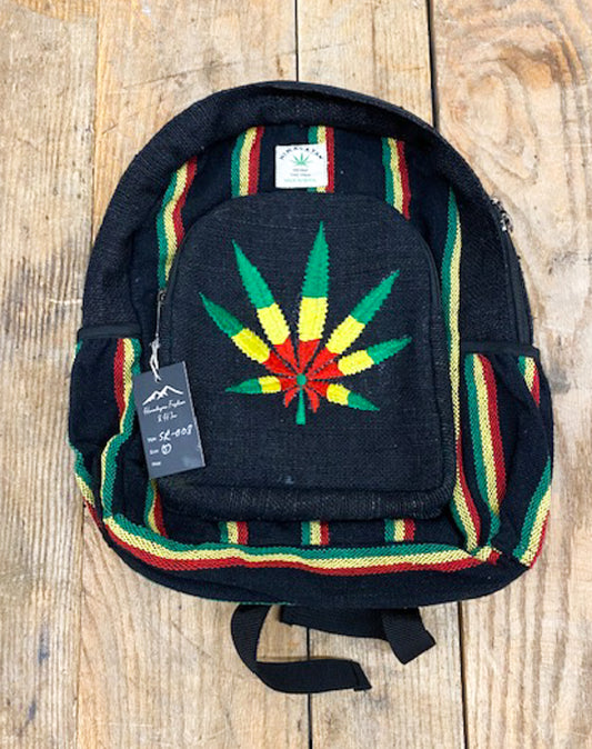 Hemp BackPack - Rasta Color